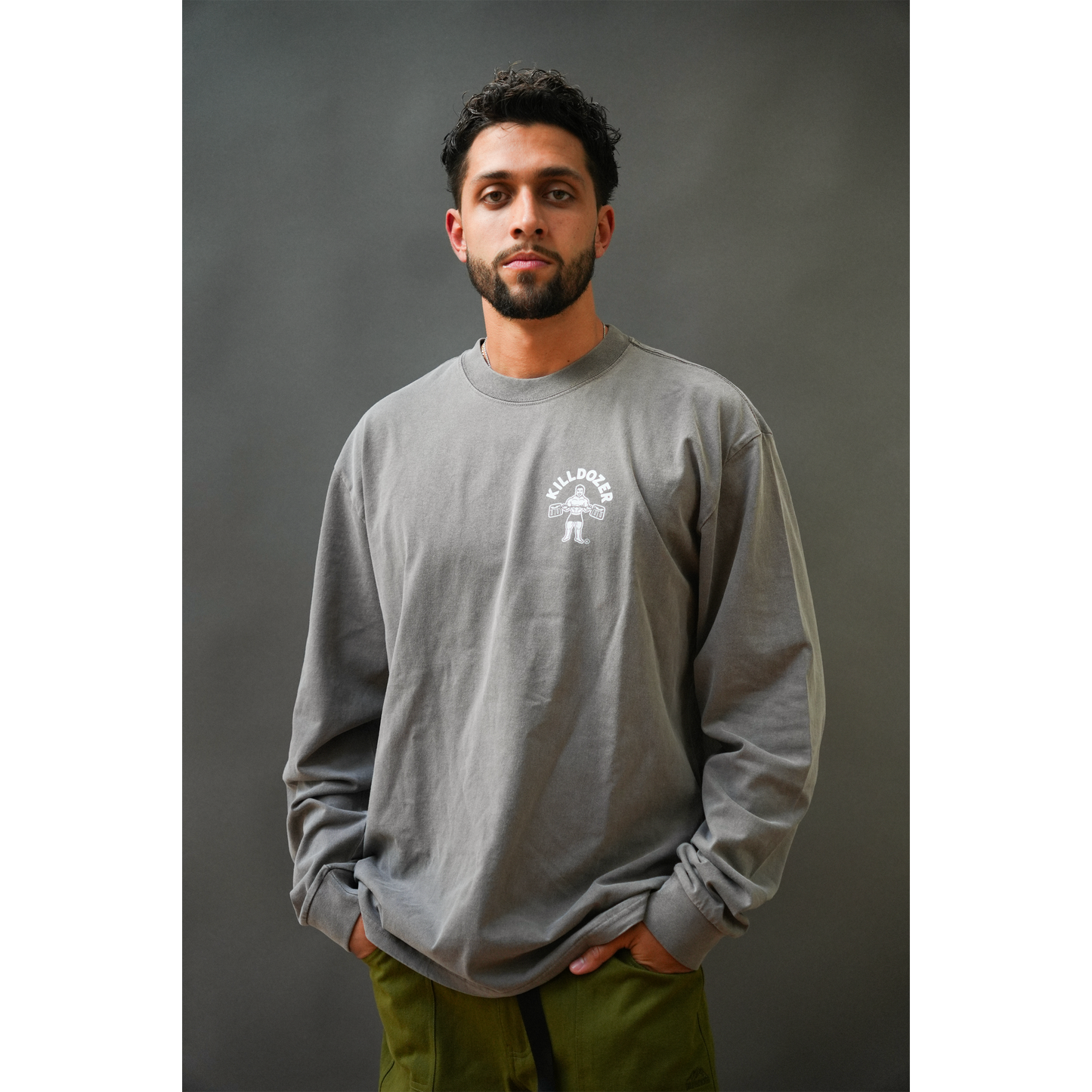 Killdozer Long Sleeve - Faded Grey